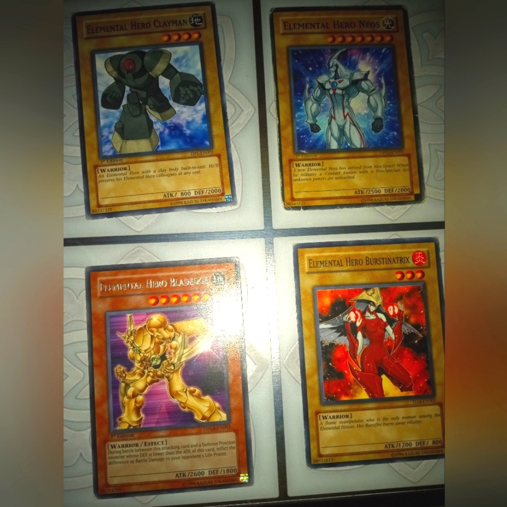 Set of 4 yugioh cards